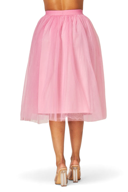 Mesh Midi Tulle Skirt